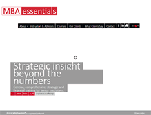Tablet Screenshot of mbaessentials.net